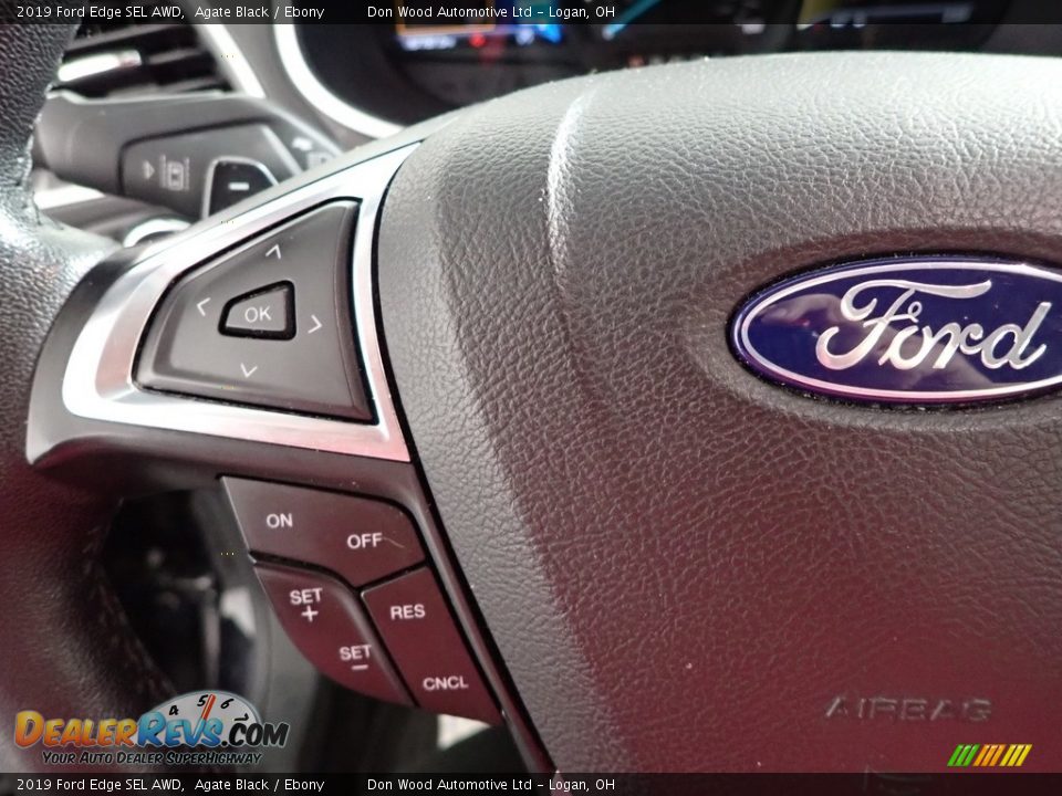 2019 Ford Edge SEL AWD Agate Black / Ebony Photo #17