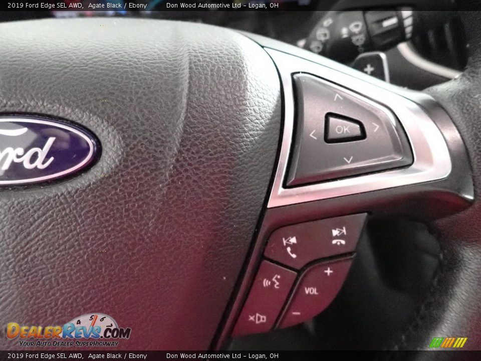 2019 Ford Edge SEL AWD Agate Black / Ebony Photo #18