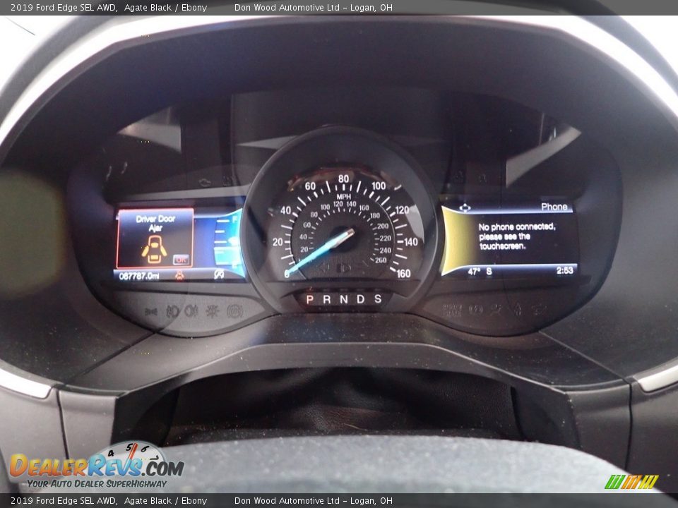 2019 Ford Edge SEL AWD Agate Black / Ebony Photo #19