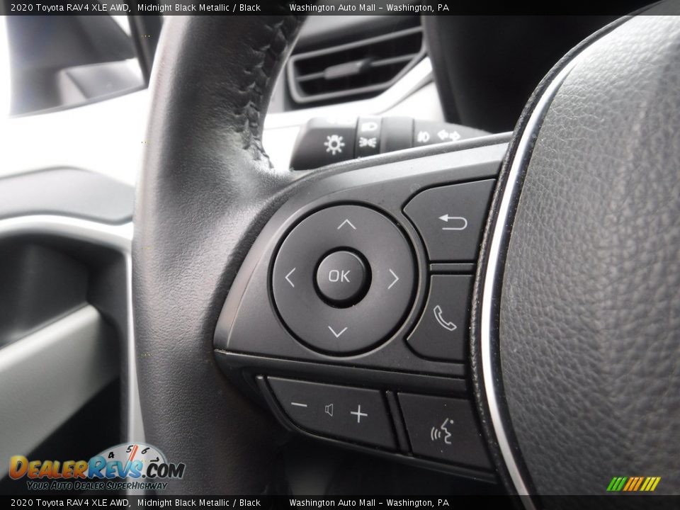 2020 Toyota RAV4 XLE AWD Midnight Black Metallic / Black Photo #9