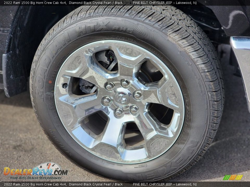 2022 Ram 1500 Big Horn Crew Cab 4x4 Diamond Black Crystal Pearl / Black Photo #8