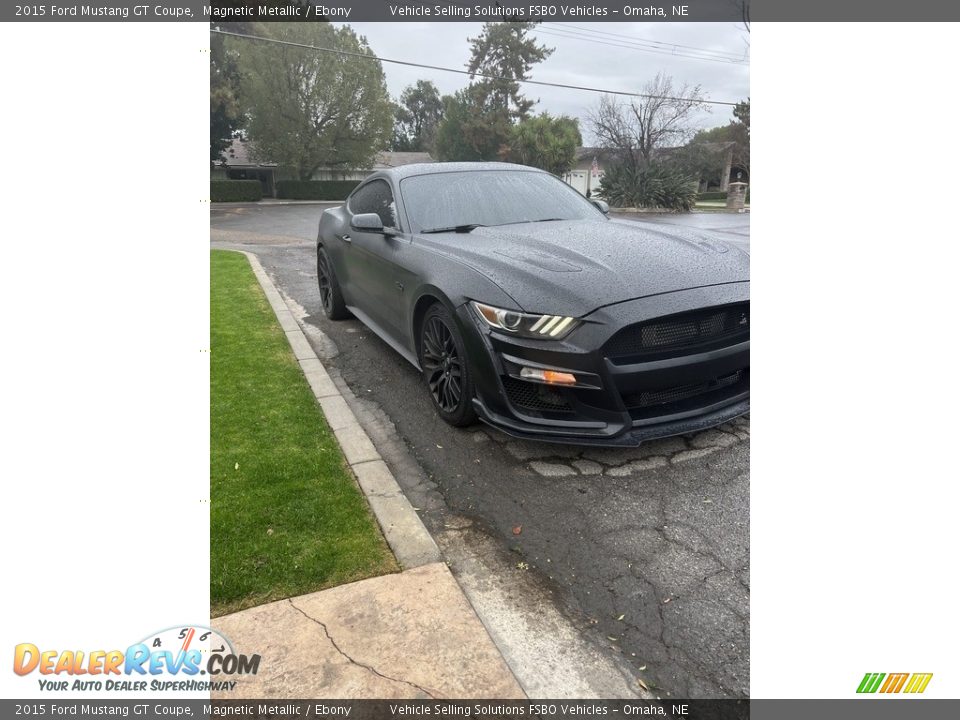 2015 Ford Mustang GT Coupe Magnetic Metallic / Ebony Photo #4