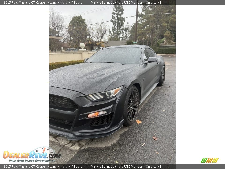 2015 Ford Mustang GT Coupe Magnetic Metallic / Ebony Photo #6