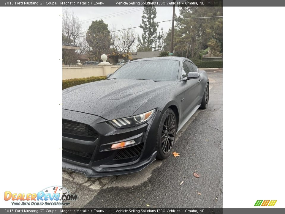 2015 Ford Mustang GT Coupe Magnetic Metallic / Ebony Photo #6