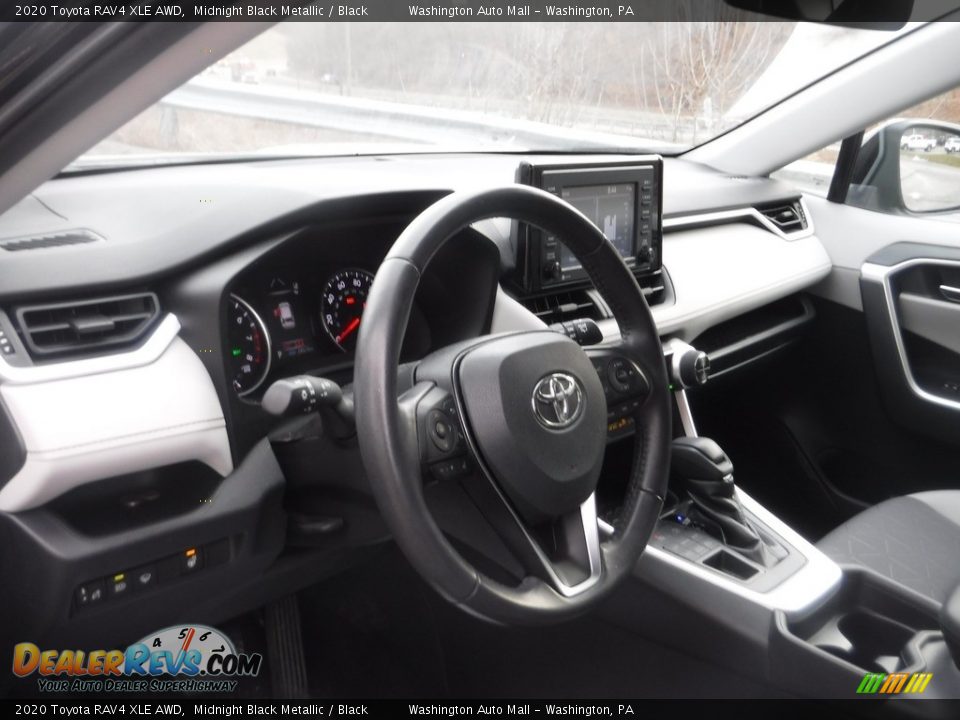 2020 Toyota RAV4 XLE AWD Midnight Black Metallic / Black Photo #19