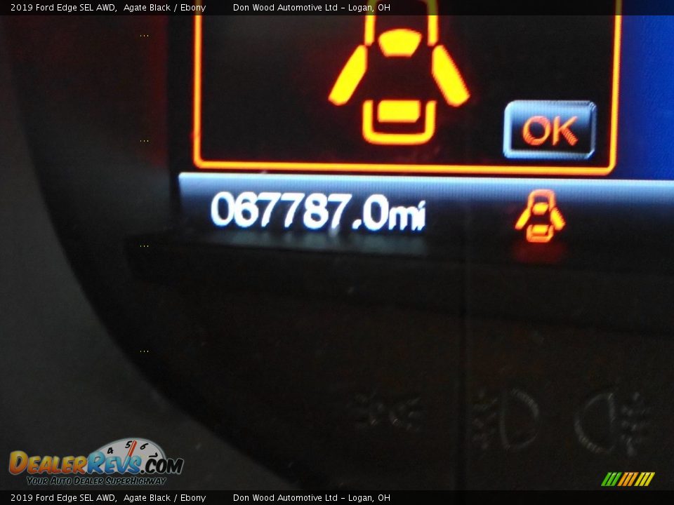 2019 Ford Edge SEL AWD Agate Black / Ebony Photo #31
