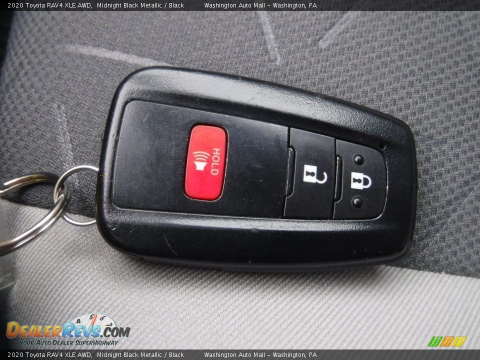 2020 Toyota RAV4 XLE AWD Midnight Black Metallic / Black Photo #31