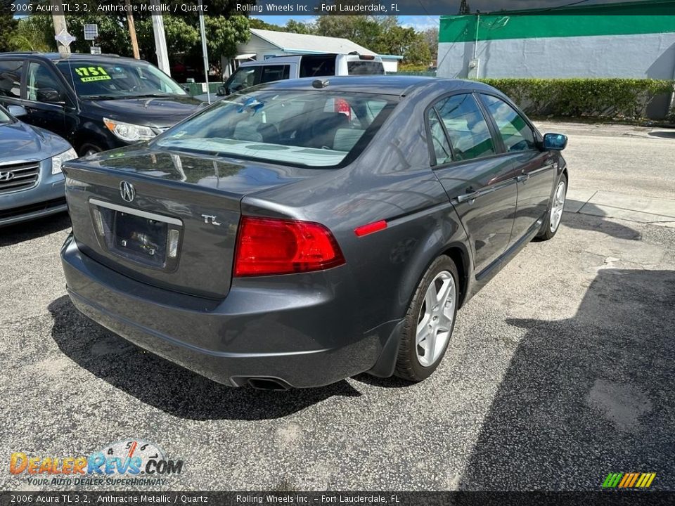 2006 Acura TL 3.2 Anthracite Metallic / Quartz Photo #6