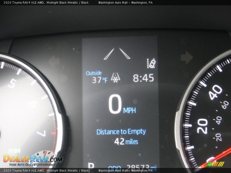 2020 Toyota RAV4 XLE AWD Midnight Black Metallic / Black Photo #34