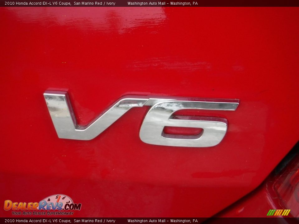 2010 Honda Accord EX-L V6 Coupe San Marino Red / Ivory Photo #14