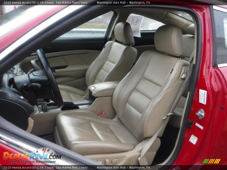 2010 Honda Accord EX-L V6 Coupe San Marino Red / Ivory Photo #19