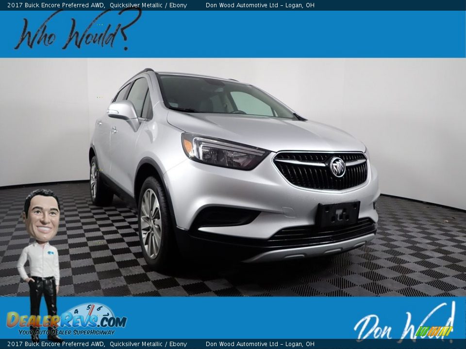 2017 Buick Encore Preferred AWD Quicksilver Metallic / Ebony Photo #1