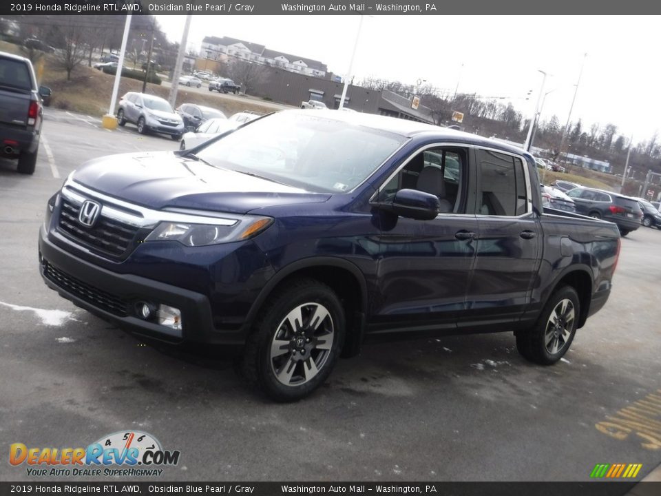 2019 Honda Ridgeline RTL AWD Obsidian Blue Pearl / Gray Photo #6