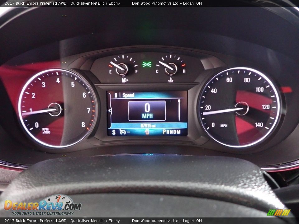 2017 Buick Encore Preferred AWD Quicksilver Metallic / Ebony Photo #17