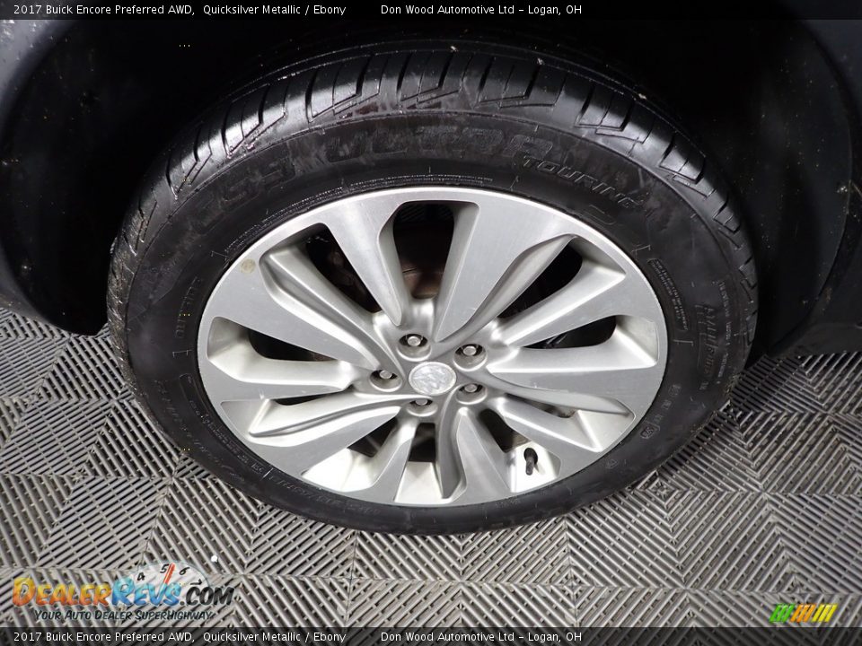 2017 Buick Encore Preferred AWD Quicksilver Metallic / Ebony Photo #28