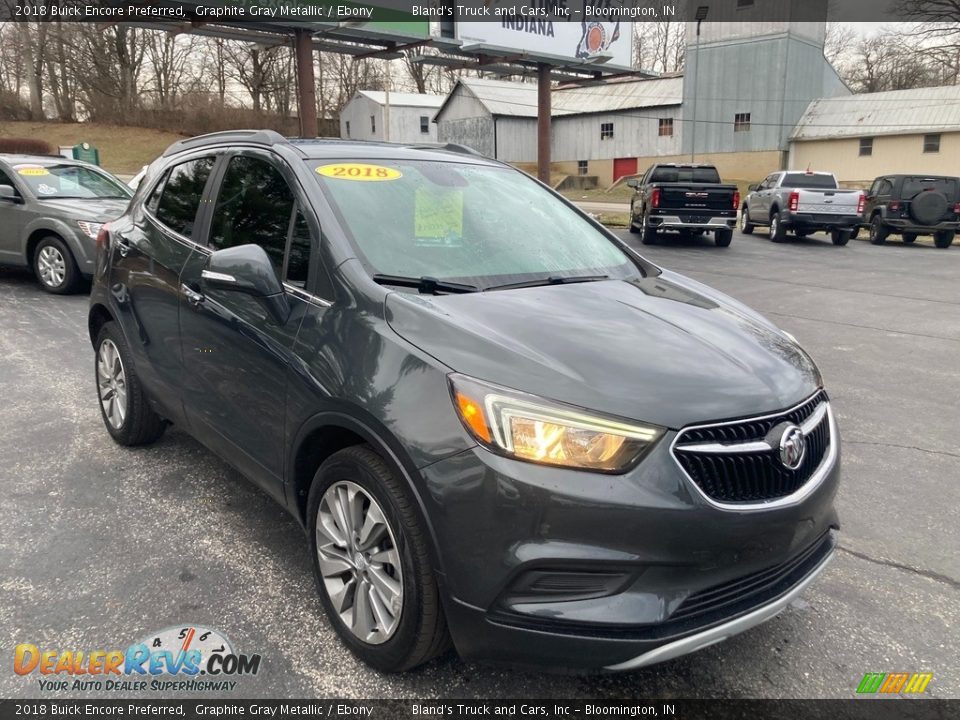 Front 3/4 View of 2018 Buick Encore Preferred Photo #8