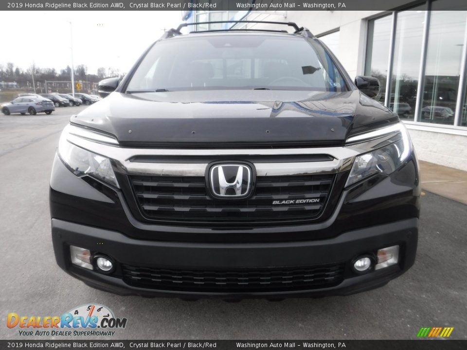 2019 Honda Ridgeline Black Edition AWD Crystal Black Pearl / Black/Red Photo #5