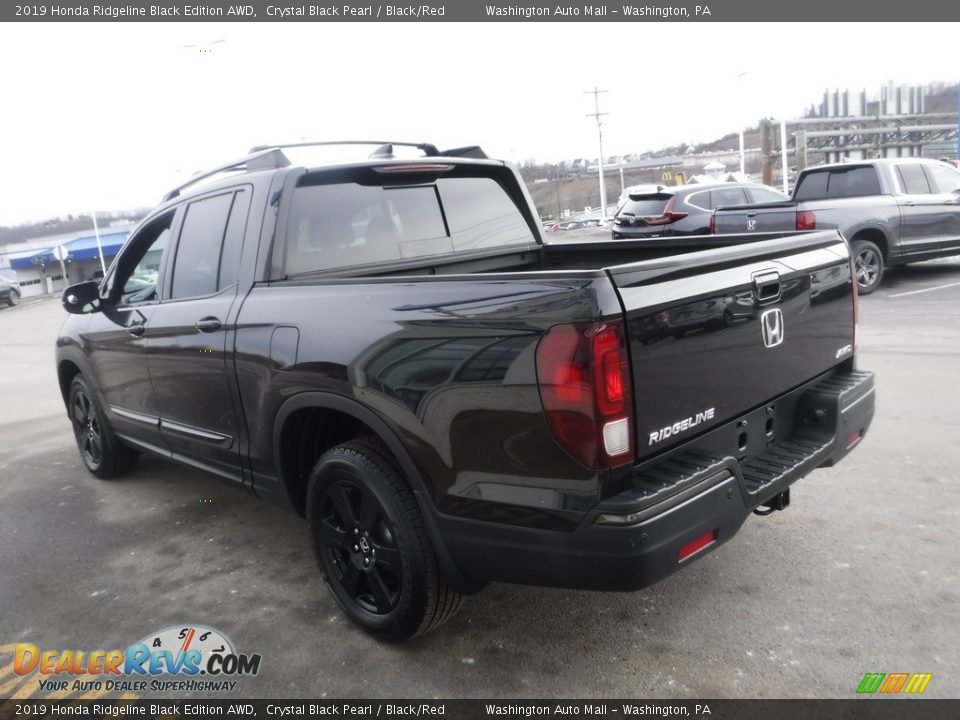 2019 Honda Ridgeline Black Edition AWD Crystal Black Pearl / Black/Red Photo #9