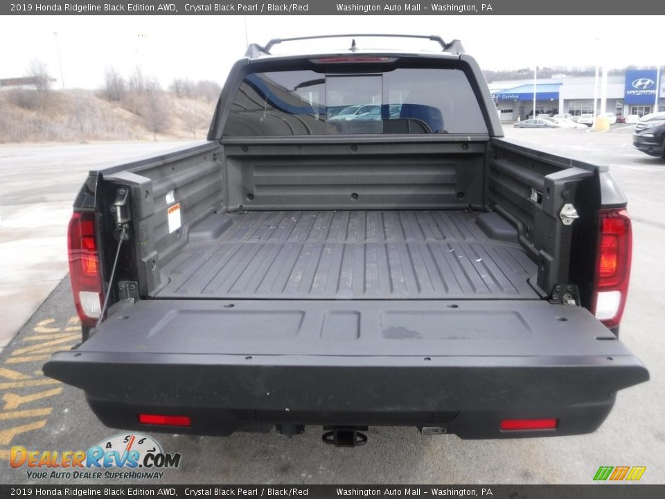 2019 Honda Ridgeline Black Edition AWD Crystal Black Pearl / Black/Red Photo #14