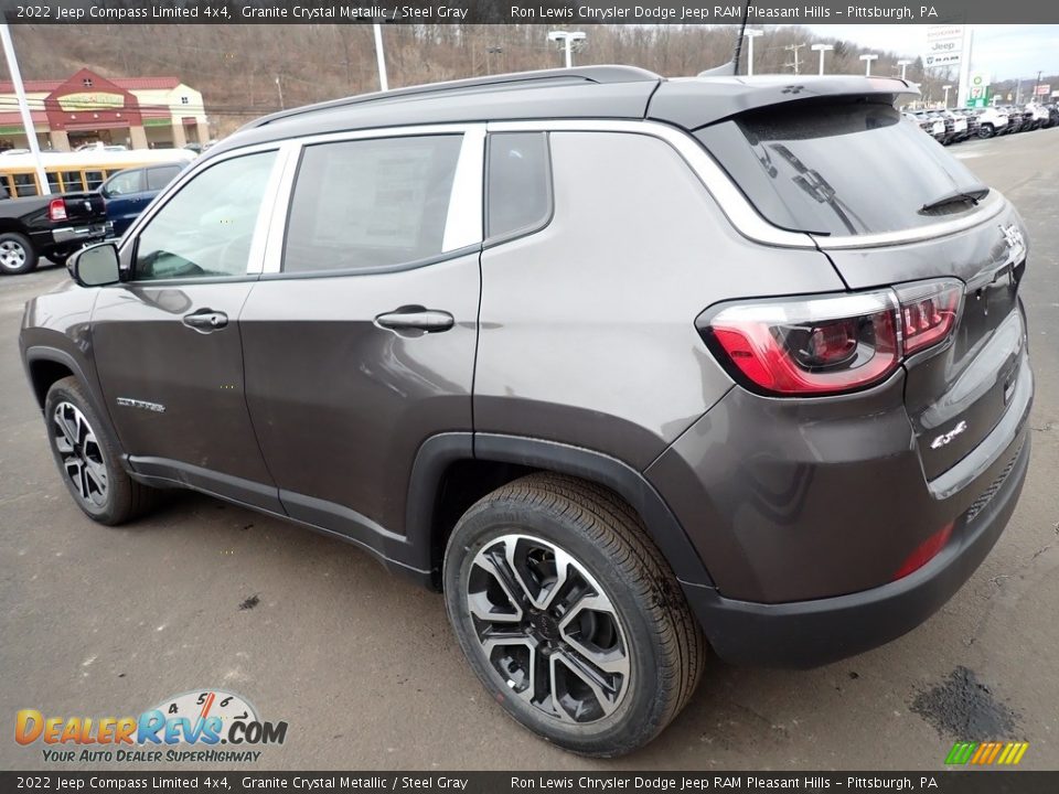 2022 Jeep Compass Limited 4x4 Granite Crystal Metallic / Steel Gray Photo #3