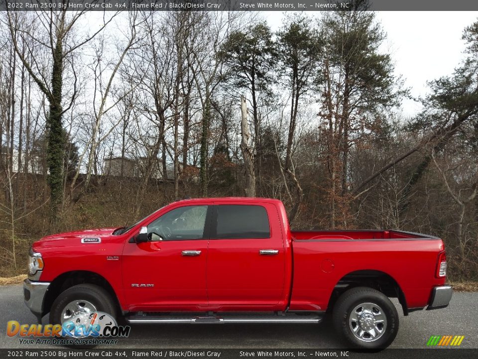 2022 Ram 2500 Big Horn Crew Cab 4x4 Flame Red / Black/Diesel Gray Photo #1