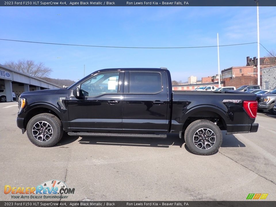 Agate Black Metallic 2023 Ford F150 XLT SuperCrew 4x4 Photo #5