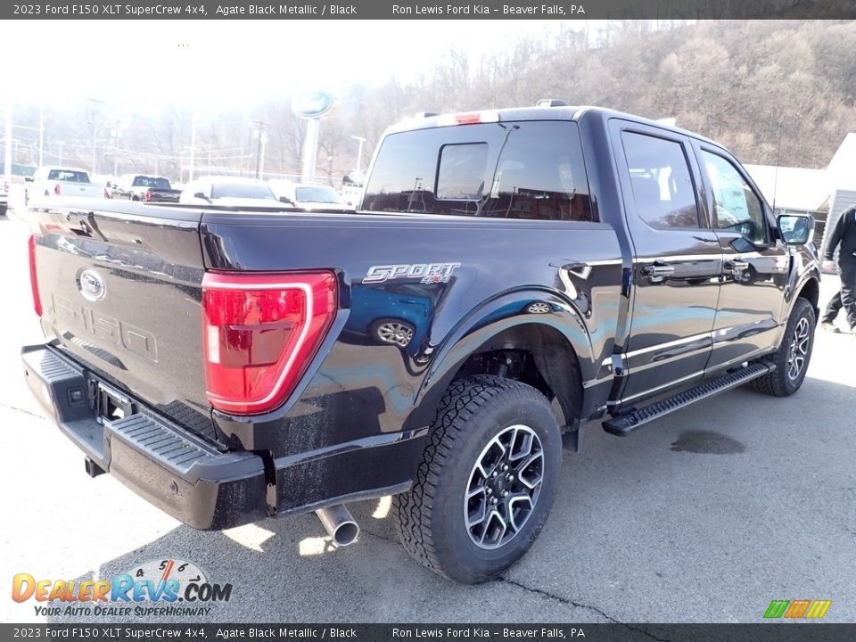 2023 Ford F150 XLT SuperCrew 4x4 Agate Black Metallic / Black Photo #8
