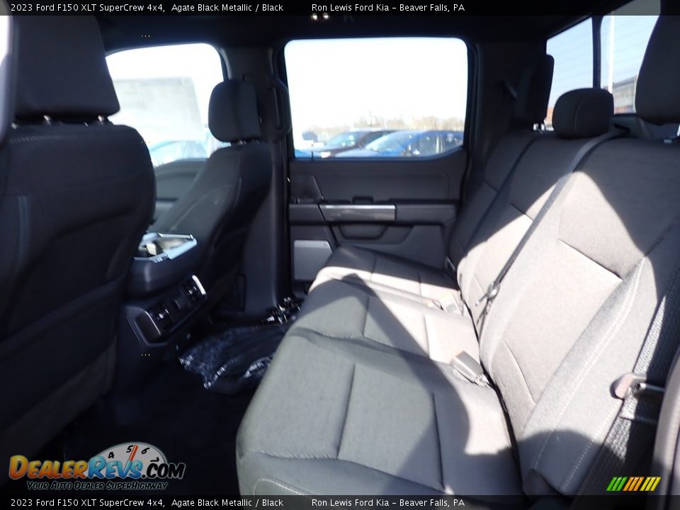 2023 Ford F150 XLT SuperCrew 4x4 Agate Black Metallic / Black Photo #12