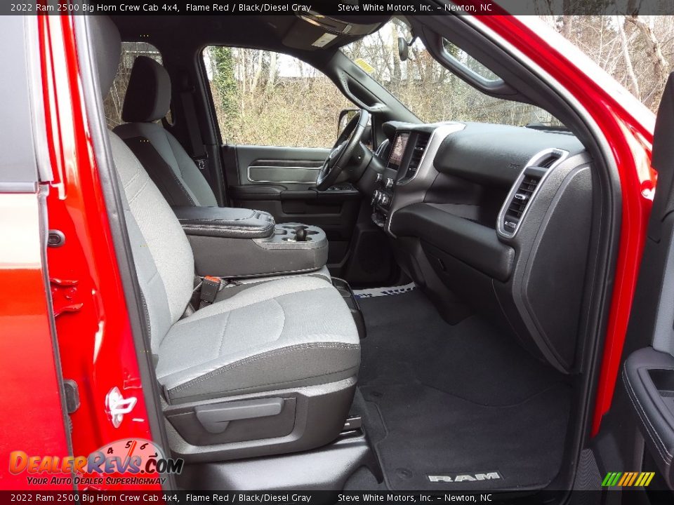 2022 Ram 2500 Big Horn Crew Cab 4x4 Flame Red / Black/Diesel Gray Photo #16
