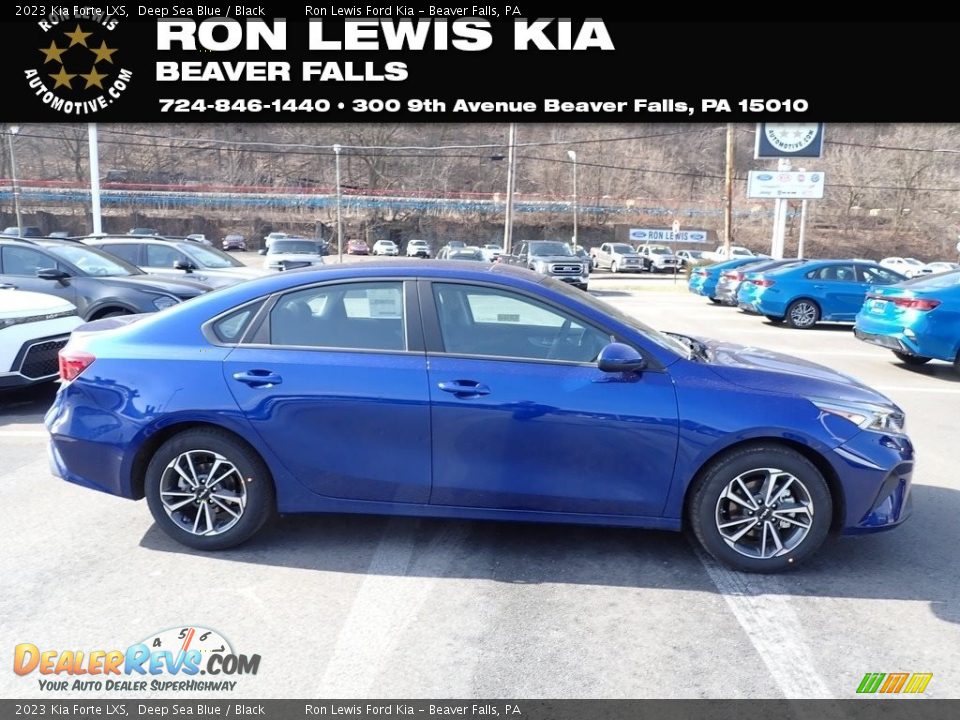 2023 Kia Forte LXS Deep Sea Blue / Black Photo #1
