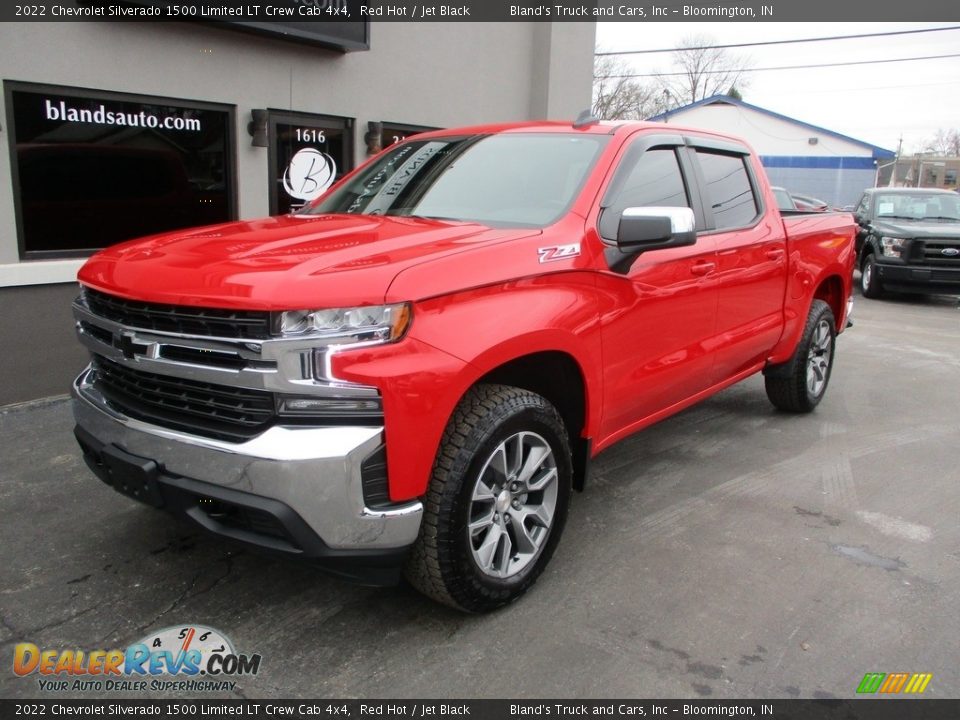 2022 Chevrolet Silverado 1500 Limited LT Crew Cab 4x4 Red Hot / Jet Black Photo #2