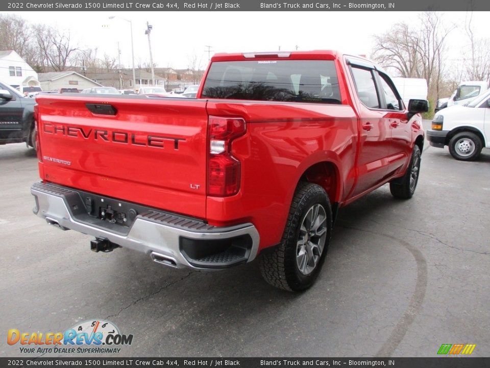 2022 Chevrolet Silverado 1500 Limited LT Crew Cab 4x4 Red Hot / Jet Black Photo #4