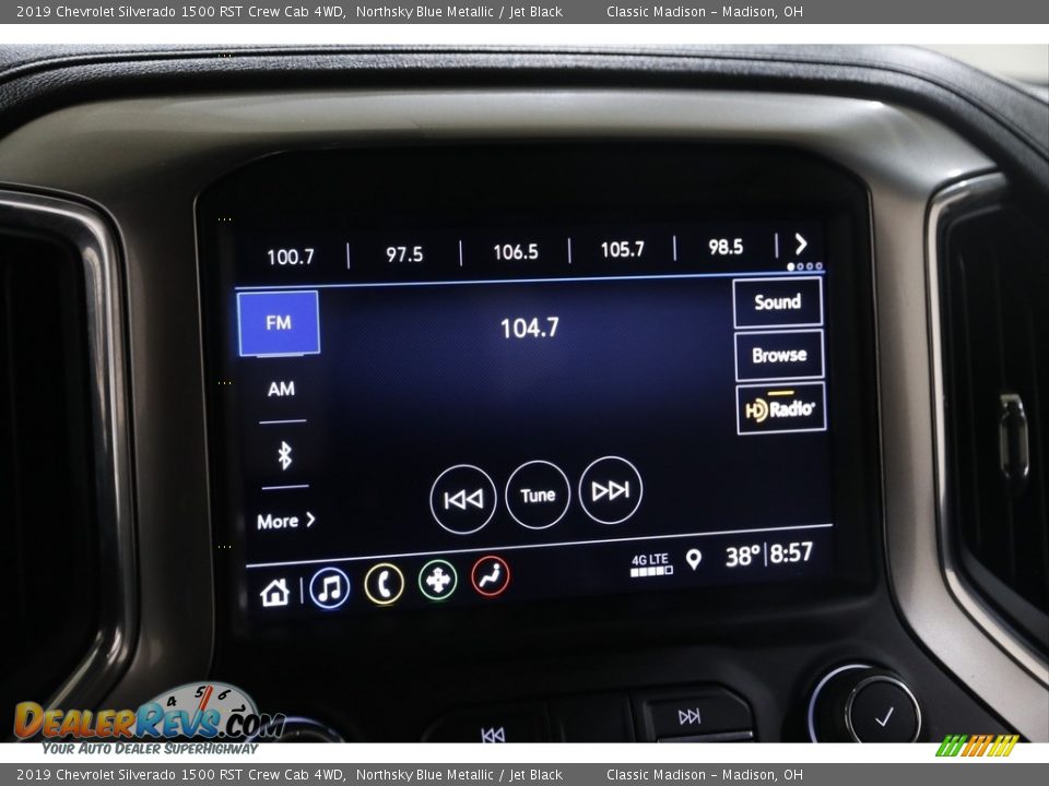 2019 Chevrolet Silverado 1500 RST Crew Cab 4WD Northsky Blue Metallic / Jet Black Photo #11