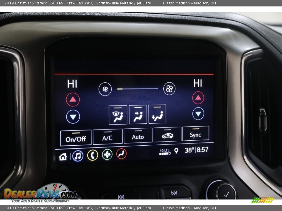 2019 Chevrolet Silverado 1500 RST Crew Cab 4WD Northsky Blue Metallic / Jet Black Photo #13
