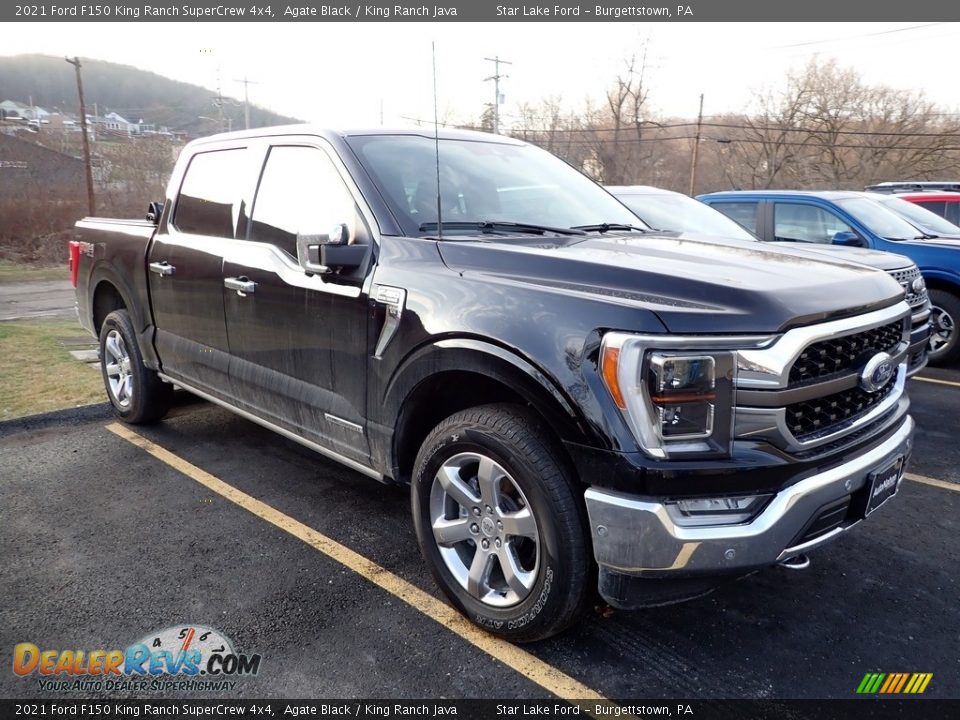 2021 Ford F150 King Ranch SuperCrew 4x4 Agate Black / King Ranch Java Photo #3