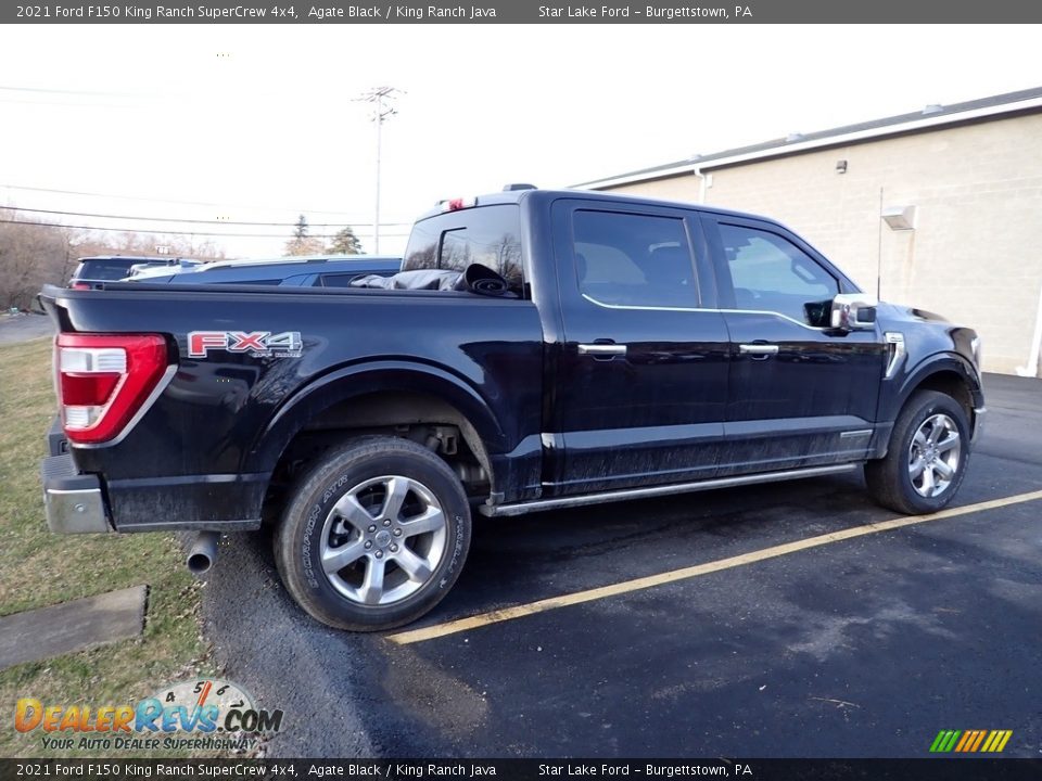 2021 Ford F150 King Ranch SuperCrew 4x4 Agate Black / King Ranch Java Photo #4