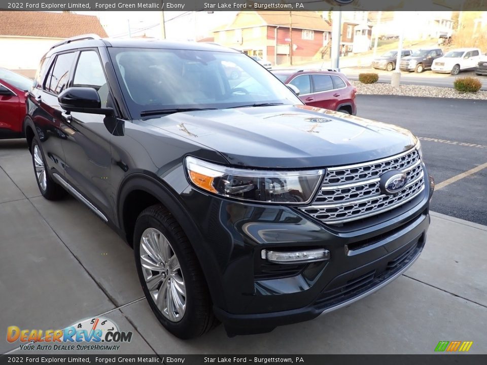 2022 Ford Explorer Limited Forged Green Metallic / Ebony Photo #6