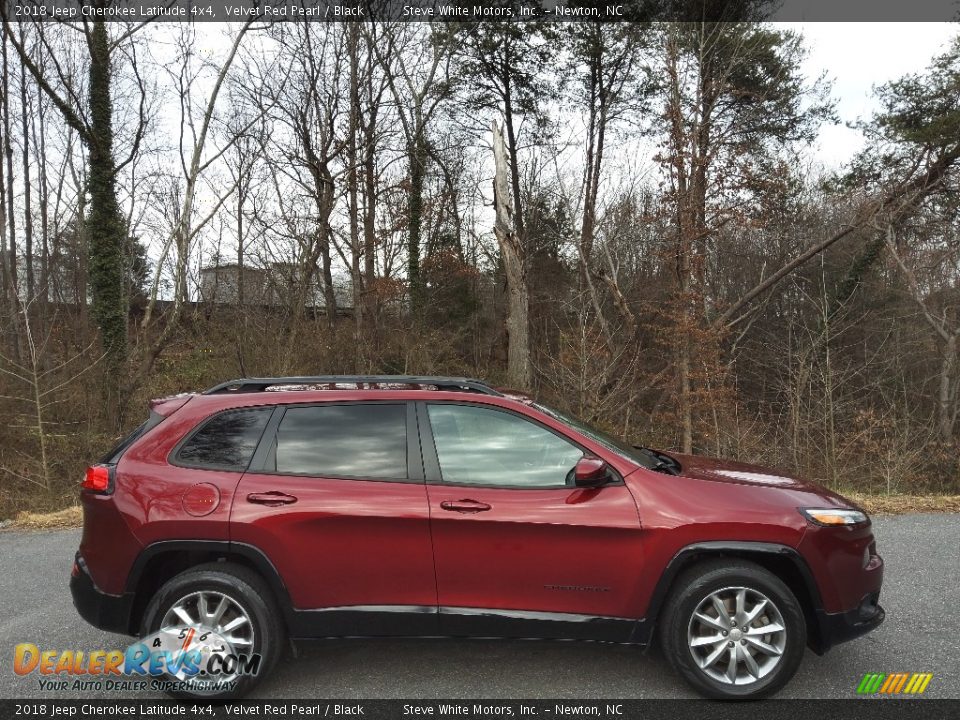 Velvet Red Pearl 2018 Jeep Cherokee Latitude 4x4 Photo #6