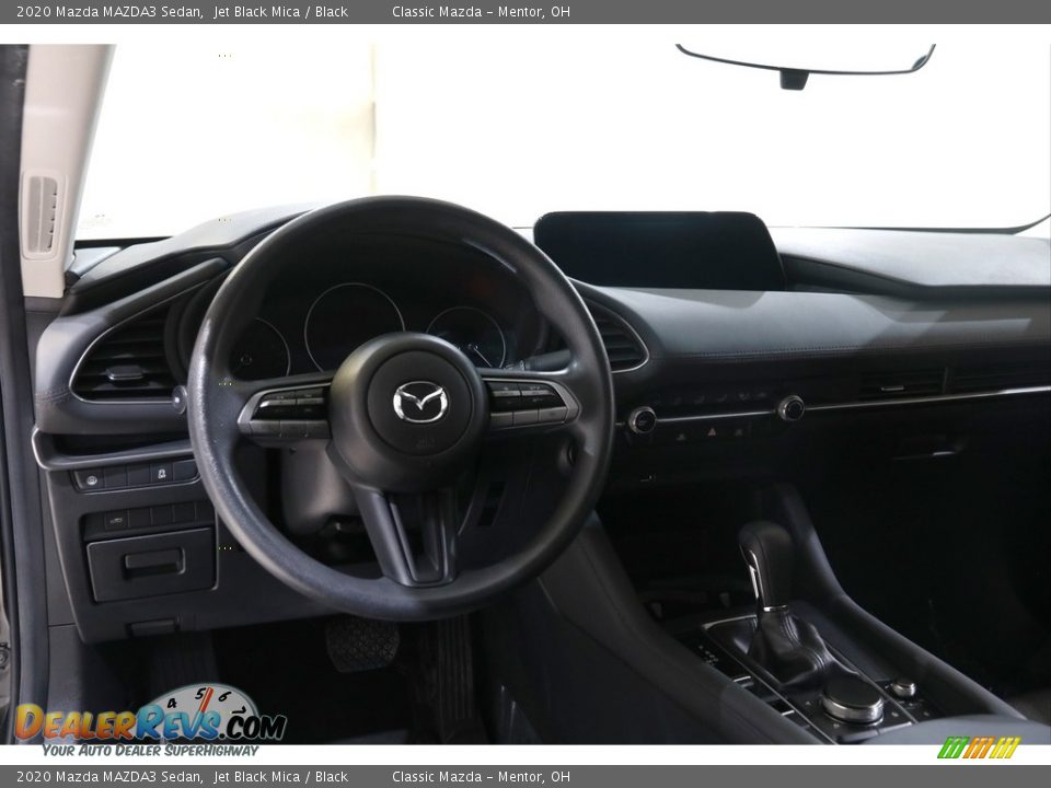 2020 Mazda MAZDA3 Sedan Jet Black Mica / Black Photo #6