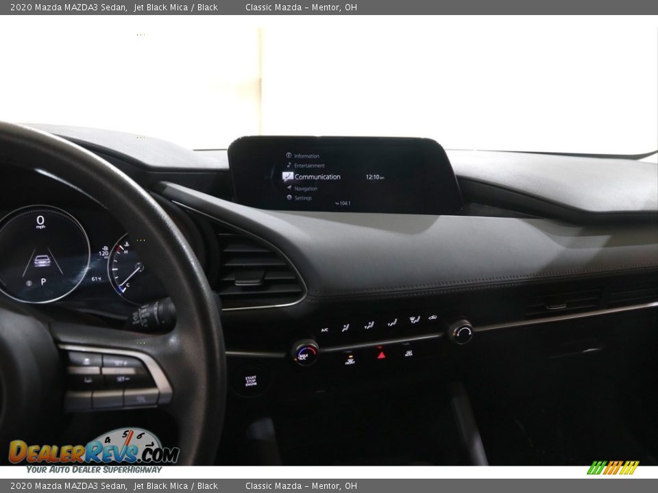 2020 Mazda MAZDA3 Sedan Jet Black Mica / Black Photo #9