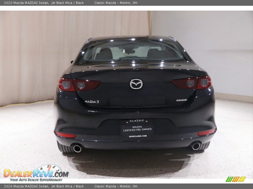 2020 Mazda MAZDA3 Sedan Jet Black Mica / Black Photo #18