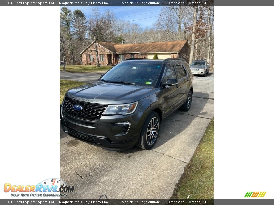 2018 Ford Explorer Sport 4WD Magnetic Metallic / Ebony Black Photo #1