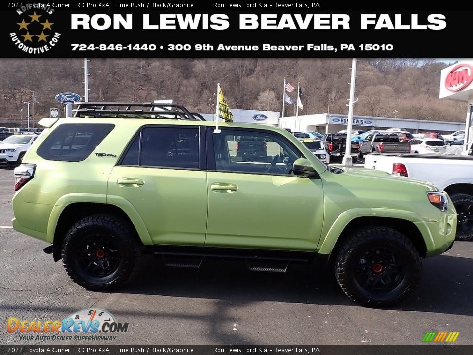 2022 Toyota 4Runner TRD Pro 4x4 Lime Rush / Black/Graphite Photo #1