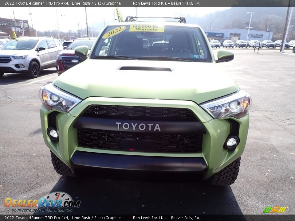 2022 Toyota 4Runner TRD Pro 4x4 Lime Rush / Black/Graphite Photo #3