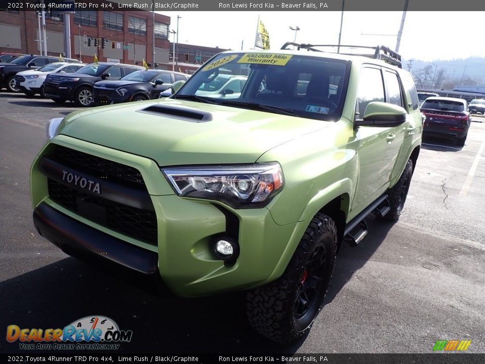 2022 Toyota 4Runner TRD Pro 4x4 Lime Rush / Black/Graphite Photo #4