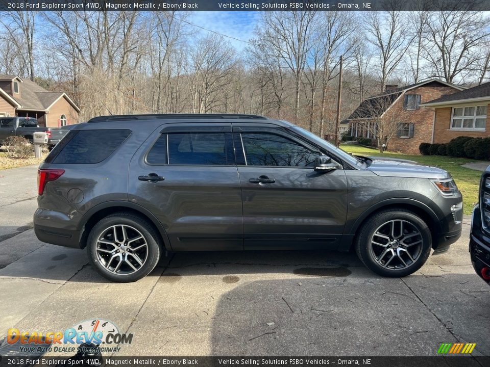 2018 Ford Explorer Sport 4WD Magnetic Metallic / Ebony Black Photo #12