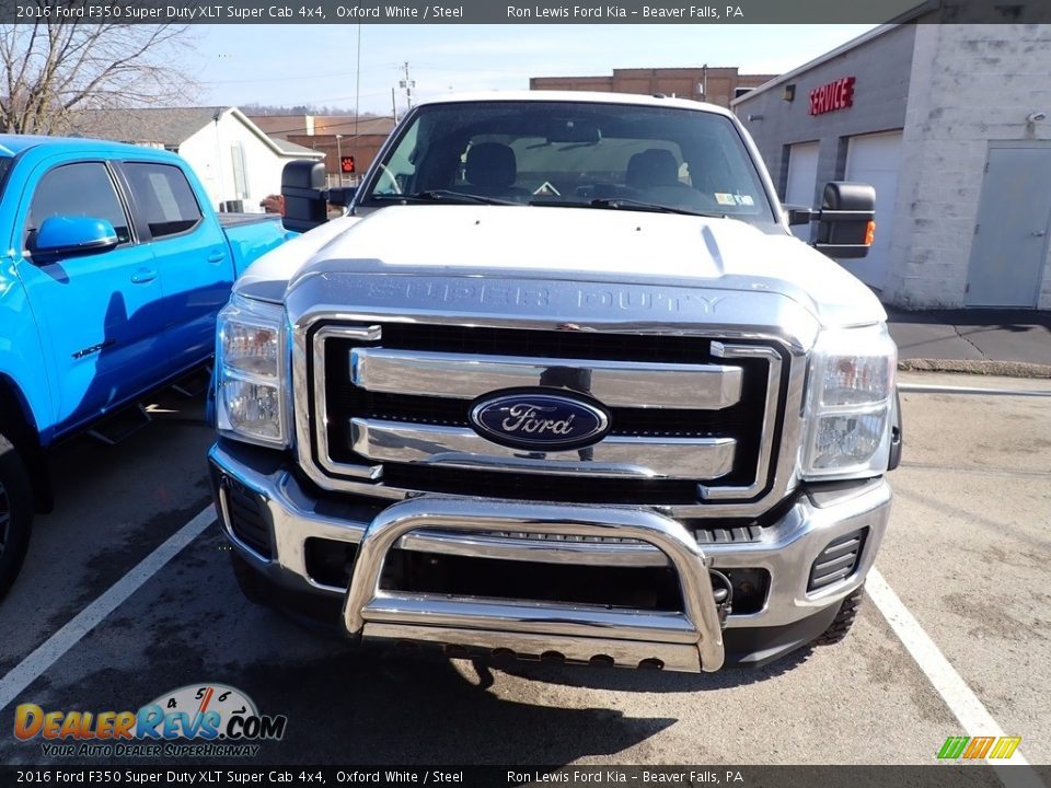 2016 Ford F350 Super Duty XLT Super Cab 4x4 Oxford White / Steel Photo #2