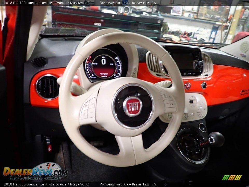 2018 Fiat 500 Lounge Steering Wheel Photo #11