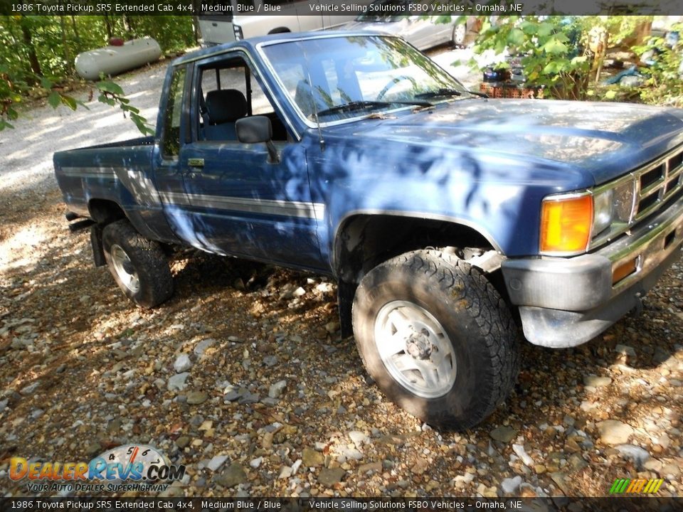 Medium Blue 1986 Toyota Pickup SR5 Extended Cab 4x4 Photo #6