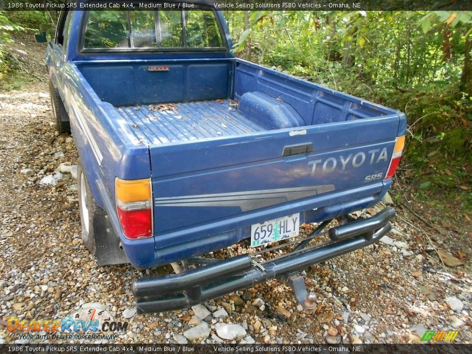 Medium Blue 1986 Toyota Pickup SR5 Extended Cab 4x4 Photo #7